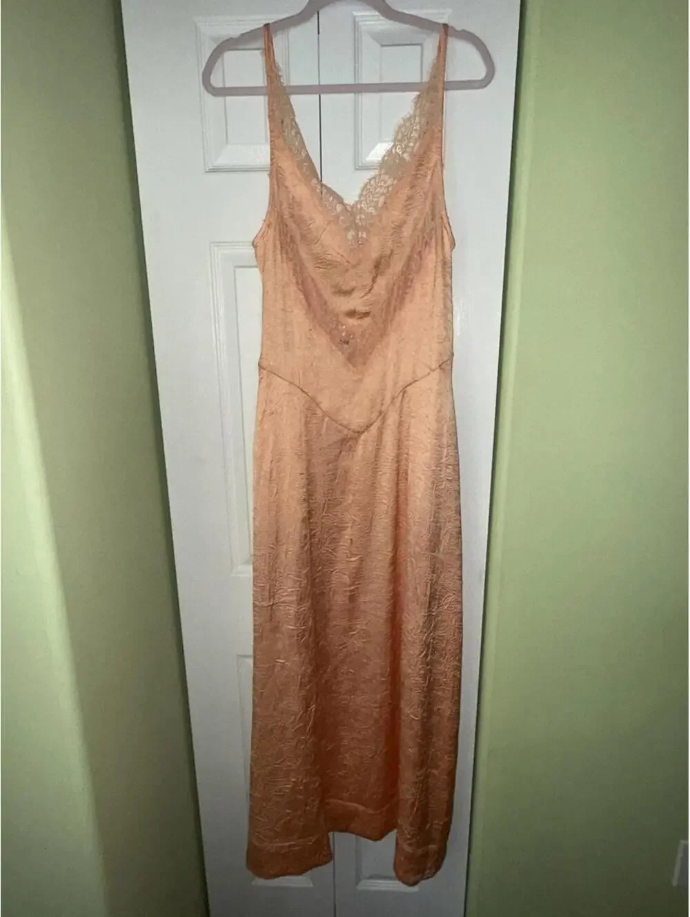 Free People Maybe Forever Maxi Dress in Peach